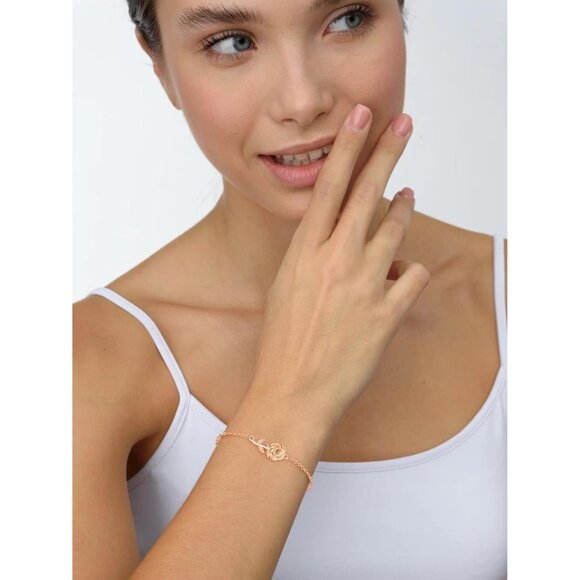 Rose Flower Bracelet for Women 925 Sterling Silver, Elegant & Durable Jewelry Gi - Picture 5 of 7